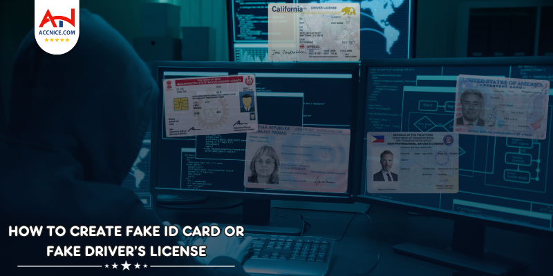 How to create fake ID card or fake driver license to verify advertising account identity?