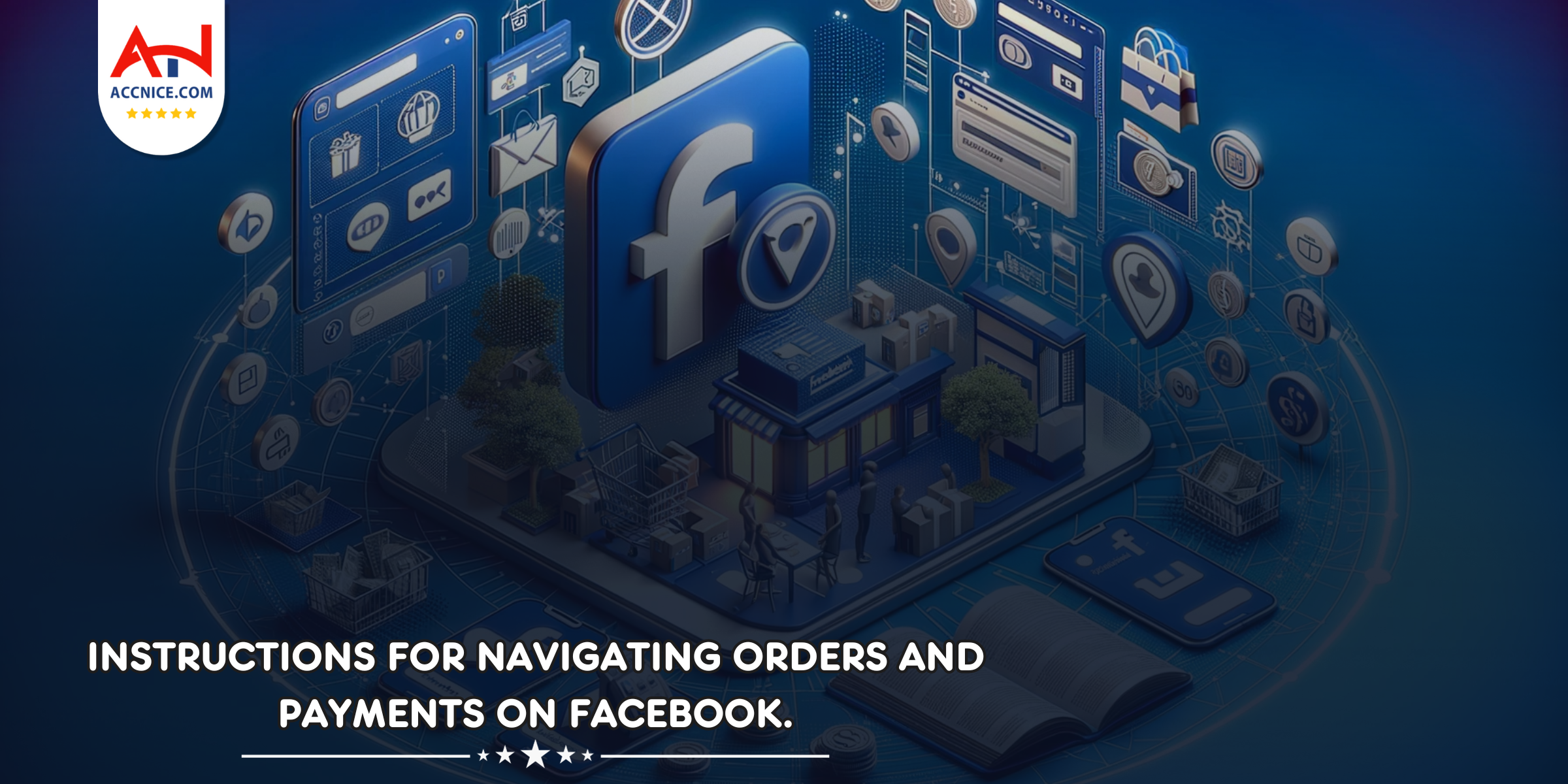 Instructions for Navigating Orders and Payments on Facebook.